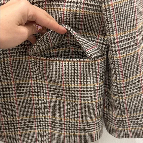 J. Crew Sommerset blazer in glen plaid English wool size 14 - Picture 4 of 8